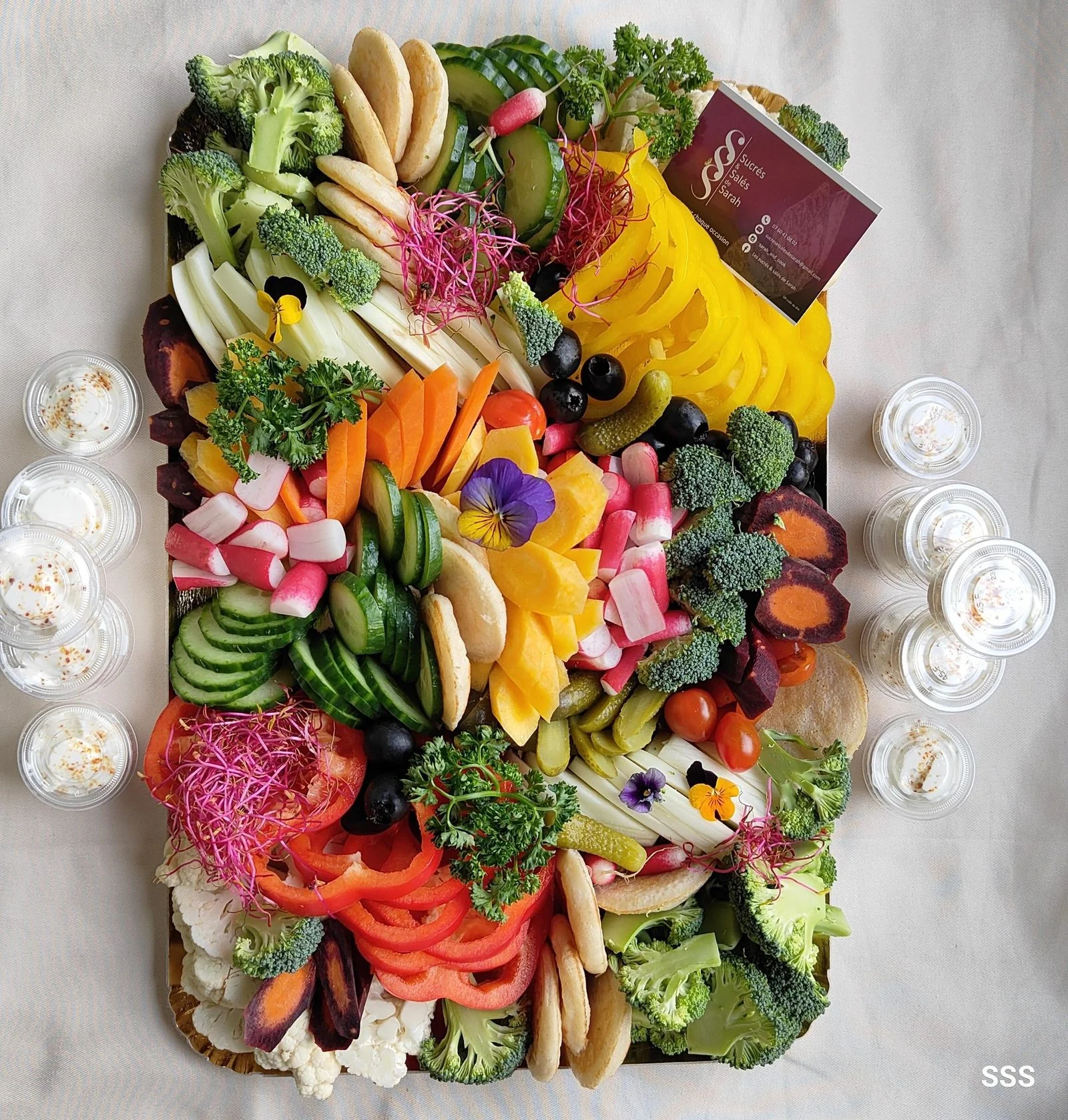 Plateau fraîcheur légumes et crudités